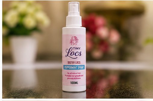 Tiny Locs Sister Locs Peppermint Spray bottle