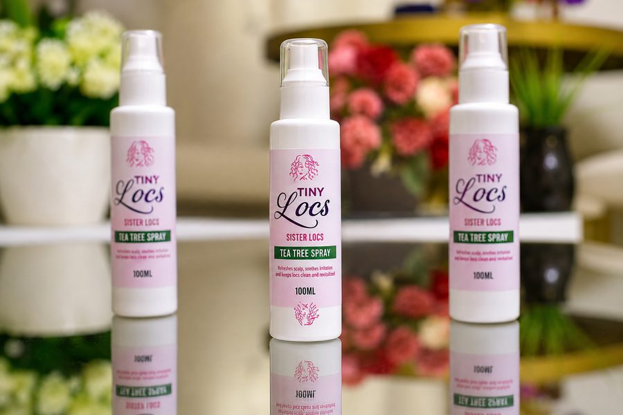 Tiny Locs Sister Locs Tea Tree Spray bottle
